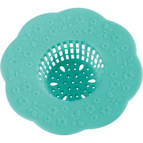 New Hot Fleur En Forme De Silicone TPR Évier De Cuisine Crépine Salle De Bains Douche Vidange Évier Drains Couverture Évier Passoire Égout Filtre À Cheveux Vert