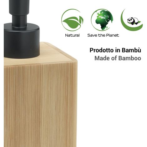 GEDY BN804100000 BONNIE Dosificador Natural Negro Mate - ref: BN804100000