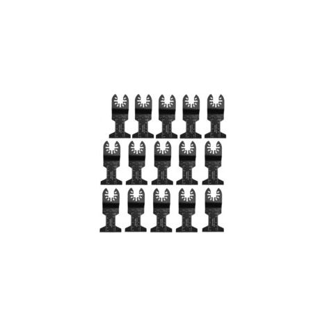 Set mit 15 Universal-Oszillationssägeblättern, Zubehör für multifunktionale Oszillationswerkzeuge, Universal-Sägeblatt mit Schnellverschluss, Sägeblatt-Zubehörset für Multifunktionswerkzeuge – Crezuo