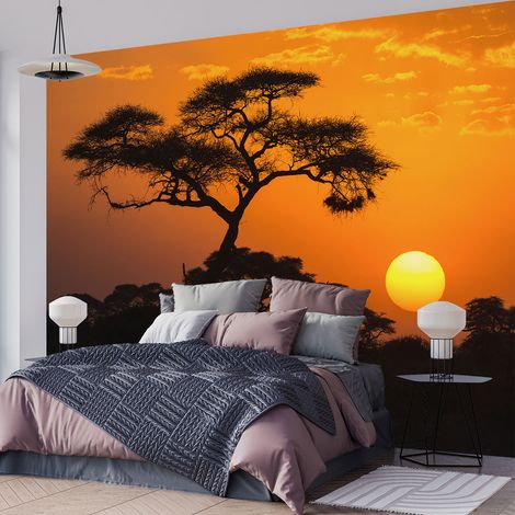 Papier peint panoramique - Acacia africain - 130 cm x 87 cm (1/4)