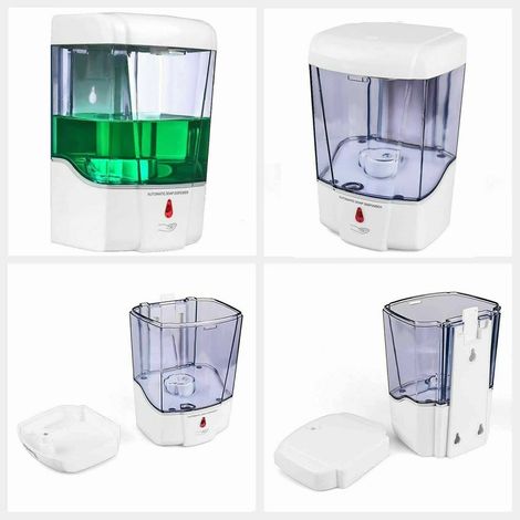 DISPENSER EROGATORE AUTOMATICO SAPONE GEL IGIENIZZANTE INFRAROSSI DOSATORE 870