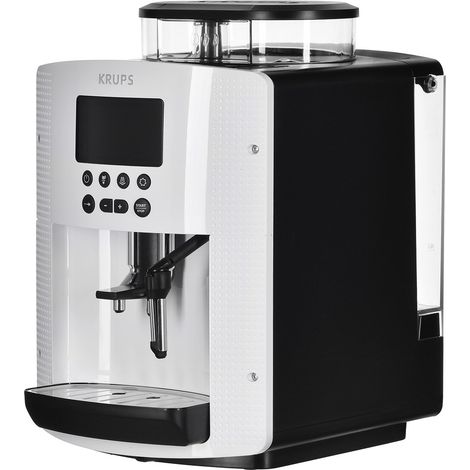 Krups Machine à café automatique 1,8 l 15 bar cran LC Système AutoCappuccino blanc