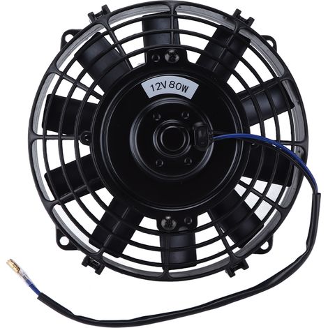 Ventilateur de refroidissement électrique 8 pouces 12V 80W Pale droite Pousser-Tirer Mince pour Système AC Intercooler (1/5)