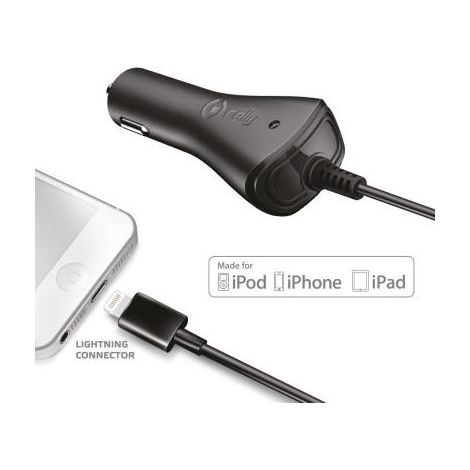 LIGHTNING CAR CHARGER 5W MFI BLACK (1/2)