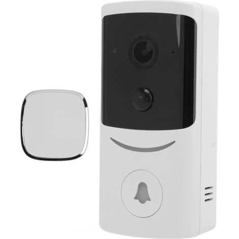 Sonnette vidéo 1920x1080 3MP WiFi sans fil avec audio bidirectionnel, détection de mouvement, étanchéité IP65 pour la sécurité de votre domicile (prise US). (1/5)