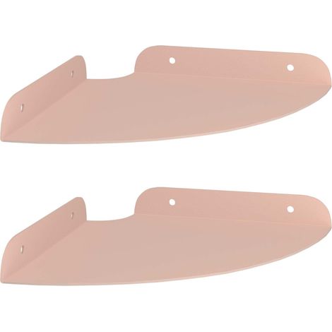 Maison Exclusive - Schwebendes Regal mit Regal 2 pcs Rosa 18 x 18
