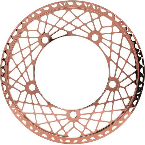 Plateau de vélo pliant BOLANY en alliage d'aluminium résistant à l'usure, entraxe 130 BCD, diamètre 53 TR, finition or rose (1/5)