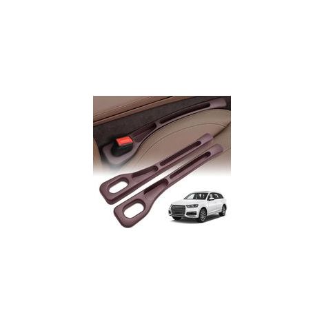 Rellenos para asientos interiores, rellenos universales para huecos de asientos de coche, tiras antifugas para la mayoría de modelos de coche (marrón) (1/4)