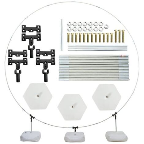 Kit d'arche de ballon, support d'arche de ballon de 2 m avec base et poteau, support de ballon pliable pour mariage, anniversaire, fête (1/5)