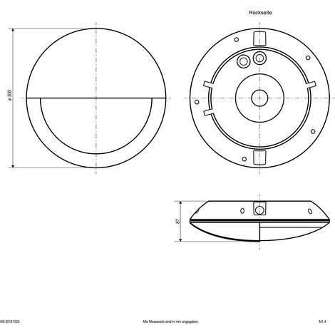 EVN LED-Wandleuchte IP65 WE30181525