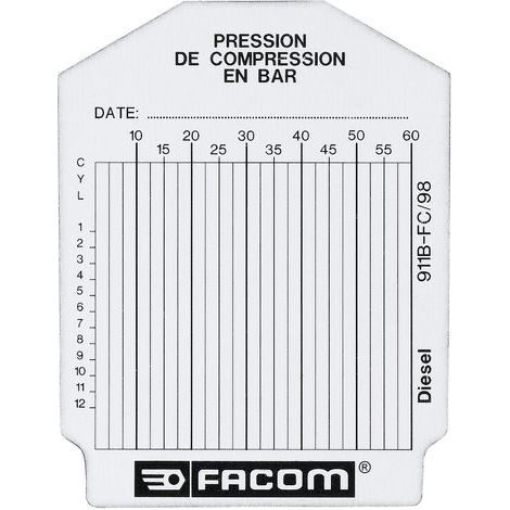 Facom 911B.FC Diagrammscheiben fuer Dieselmotoren