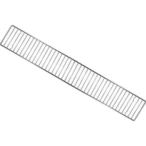 Griglia 80 BBQ Lisa ferro cromato 15x80cm compatibile cuocispiedini da 80cm (1/5)