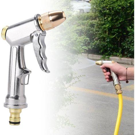 Pistola de riego Gardena OUYLAF, multifuncional, pulverizador profesional de alta presión para jardín, con conector para manguera, para lavado de coches y riego de jardines. (1/5)