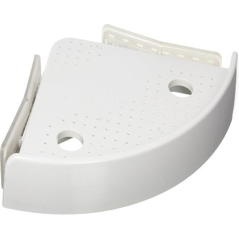 Étagère de rangement - étagère triangulaire avec boutons - sans perçage - 24,5 x 4,5 x 24,5 cm