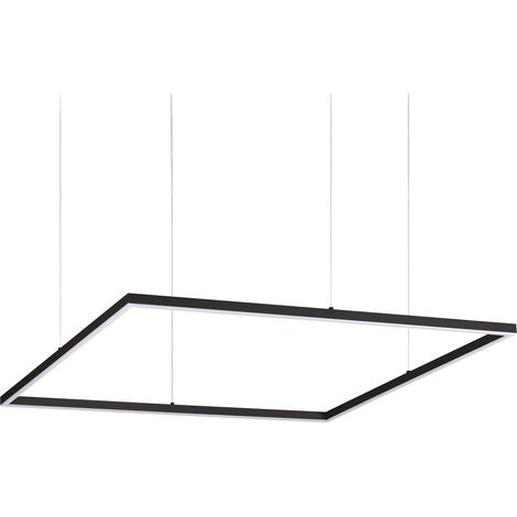Sospensione Moderna Oracle Alluminio-Materie Plastiche Nero Led 53W K Luce