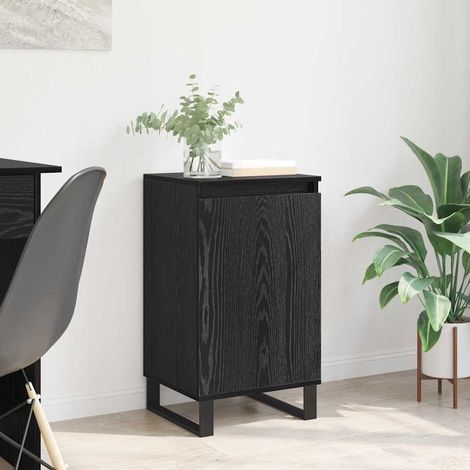 Sideboard Black Oak 40 x 35 x 70 cm Engineered Wood vidaXL (1/5)