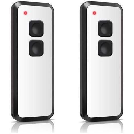 Lot de 2 télécommandes de rechange pour Novoferm TM15910001150 433,92 MHz 2 canaux TM15910001150 Compatible avec Novotron 522, 524, 502 MAX43-2, 512 Mix 43-2 (1/4)