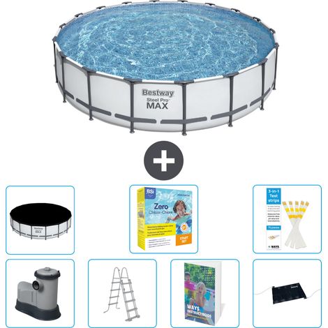 Bestway Piscina Bestway Steel Pro MAX Rotonda - 549x122 cm - 8-pezzi  S582 (1/4)