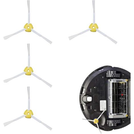 4 pièces brosses latérales rechange pour iRobot 800 900 Series 850 860 870871880 890 960 980 aspirateur robot Accessoires (1/5)