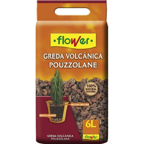 Vulcanic Greden in stile fiori 12/18 per vasi e giardinieri, 6 litri