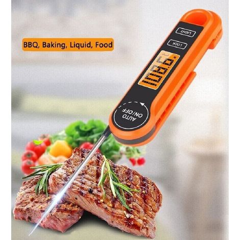 TRADE SHOP - Termometro Da Cucina Digitale Con Sonda Alimenti Bevande -50° A 300° C Yz6021 - (1/4)