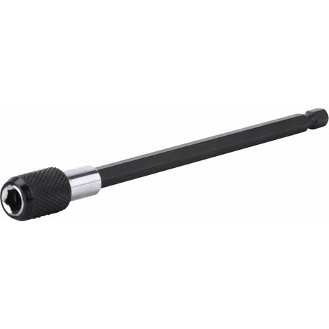 1pc Porte Embout 1/4" Magnétique Extension de Vissage Tournevis Ralle Tige Hexagonal 60/100/150mm (150mm-Noir) (1/2)