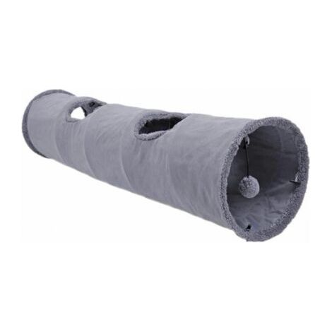 QORVA-Tunnel Pour Chat Pliable Pour Chat Jouets Pour Chat Tunnel De Jeu Durable En Suede Cache Tunnel Pour Plis Pour Animaux De Compagnie（30130） (1/4)