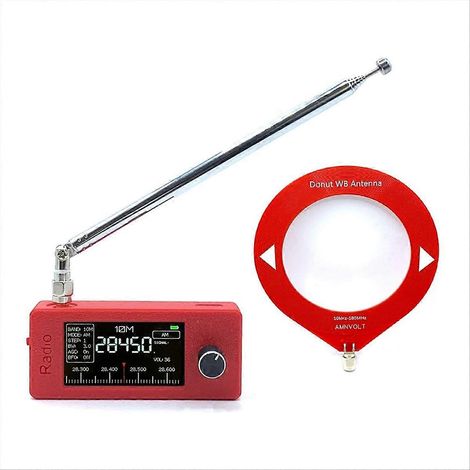 0.5--108mhz Pocket SI4732 Radio, Récepteur, Mini Radio Telescopic Antenne ESP32-S3 LSB HF SW MW VHF Pocket Radio (1/5)