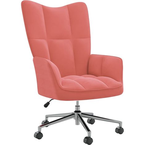 Chaise de relaxation Rose Velours 6 (1/5)