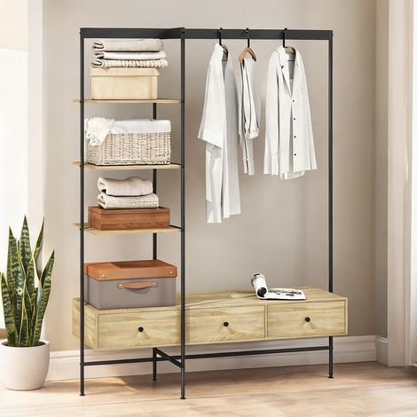 Porte-manteau eiche en metall Spanplatte 135 x 48 x 180 cm (1/5)