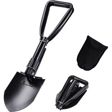 Pelle, Pelle Pliante Multifonctionnelle pour Pelle à Neige, Pelle de Jardin, Pelle de Survie, Pelle Militaire, Petite Pelle avec Sac de Rangement,L (1/5)