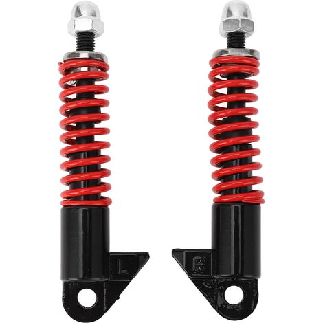 Ortviai Amortisseurs Avant Hydrauliques 128 mm pour Trottinette Électrique, Moto, Quad et Vélo Tout-Terrain – Rouge (1/5)