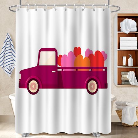 Rideau de bain en polyester 180x180 cocooning bâche de douche pour une déco moderne (1/5)