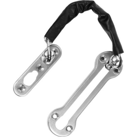 Cadenas De Sécurité - Chaîne Acier Inoxydable - Pour Portes Battantes - Longueur 190 Mm - 1 Unité (1/4)