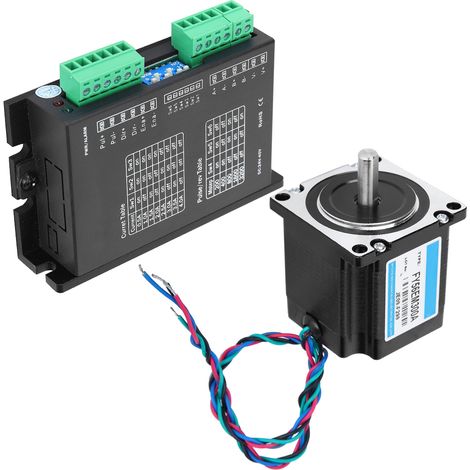 24V/3A Nema 23 2-Phasen-Schrittmotor mit Treiber 1NM 1,8° Industrieller Steuerungs-Schrittmotor (1/5)