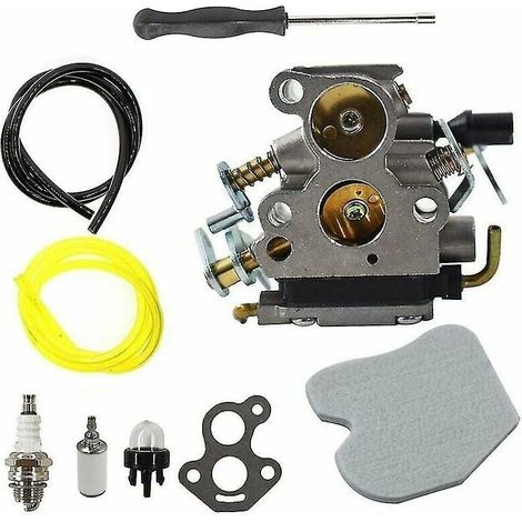 Carburateur avec tournevis, filtre à air, bougie d'allumage pour Husqvarna 135 140 435 435E 440 440E Jonsered CS2240 CS2240S CS410 Tronçonneuse remplace C1T-EL41, C1T-EL41A, 506450501 TRIMEC (1/4)