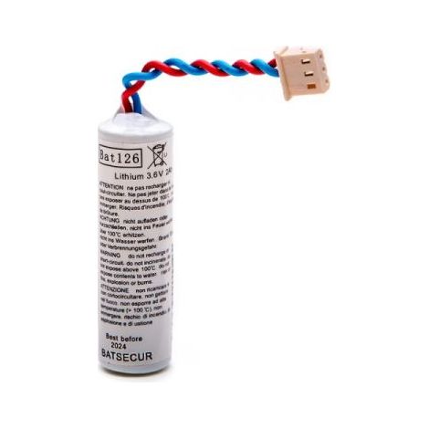 Batsecur batteria litio 3,6V 2,4Ah compatibile antifurto allarme Tecnoalarm - BAT126