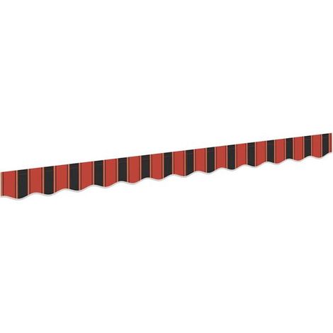 Cantonnière de rechange tricolore orange/noir/jaune, 2,5 m, polyester (1/5)
