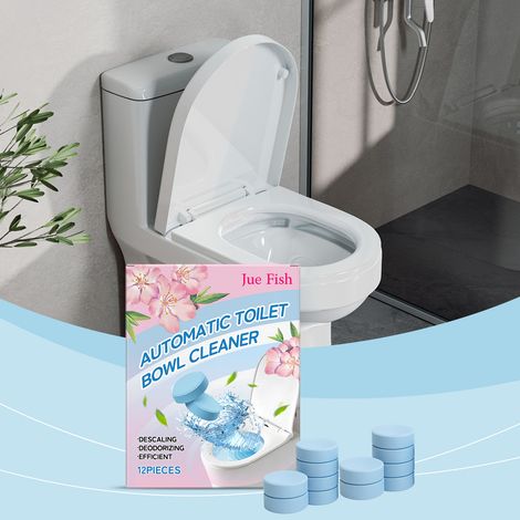 Household toilet cleaner tablets reduce grime buildup, unclog drains, and give your toilet a shiny finish. Daily care. 12pcs (1/5)