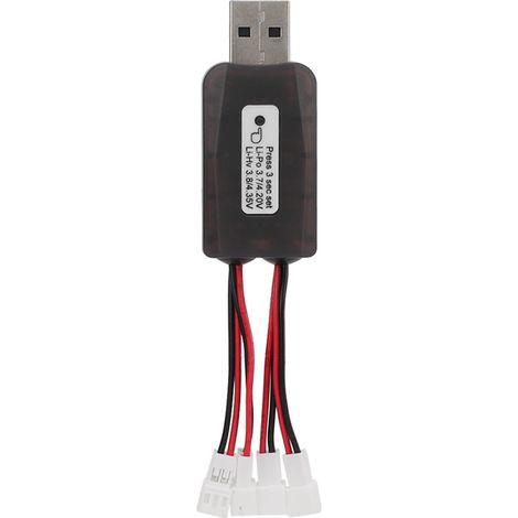 Chargeur de batterie CX405 4 canaux micro USB pour batterie LiPo 1S 3,7 V et LiHV 3,8 V pour hélicoptère radiocommandé (1/5)