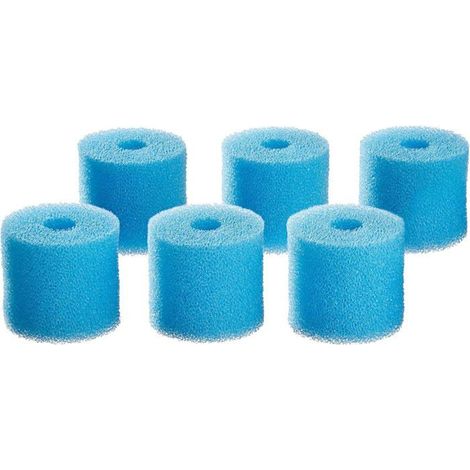 Lot de 6 préfiltres en mousse 45 PPI Haute finesse Filtration mécanique optimisée Pour aquariums d'eau douce (1/3)
