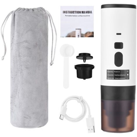 Machine à café portable 3 en 1, chauffage automatique sans fil, 15 bars, avec affichage numérique