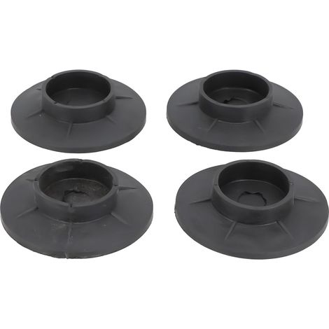 Lot de 4 tapis de support en caoutchouc anti-vibrations antidérapants pour machine à laver, amortisseurs, réduction du bruit et protection du sol pour marbre, carrelage, bois (1/4)