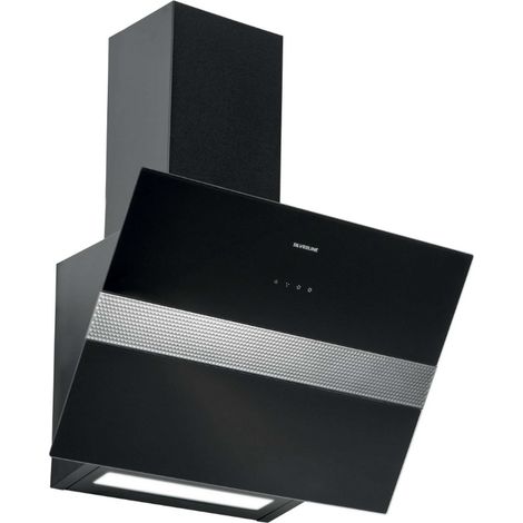 Hotte cuisine verticale Silverline ART verre noir 90 cm (1/3)