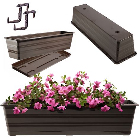 Vaso da fiori da balcone KADAX con manici 60 cm (1/5)