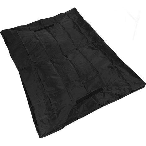Housse de matelas anti-usure, imperméable et anti-poussière, réutilisable, pour déménagement et rangement, noire (1/5)