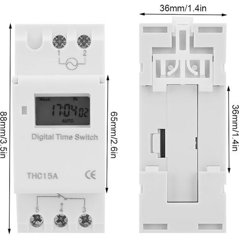 Belme THC15A Zeitschaltuhr 220-240 V AC (1/5)