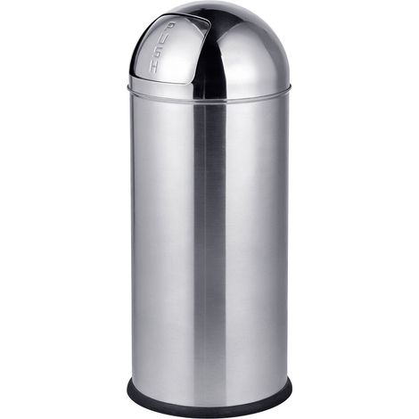 Pattumiera da 70 litri in acciaio inox con coperchio a pressione e secchio interno. (1/5)