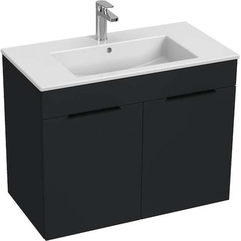 Jika Cube - Mobiletto con lavabo 80x43x61 cm, antracite opaco H4537521763521 (1/2)