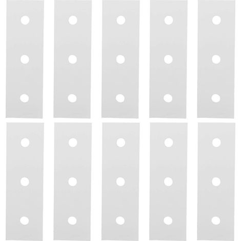 10 Stück flache Aluminium-Verbindungsplatten, flache gerade Reparatur-Verbindungsplatten 4040 – 3-Loch